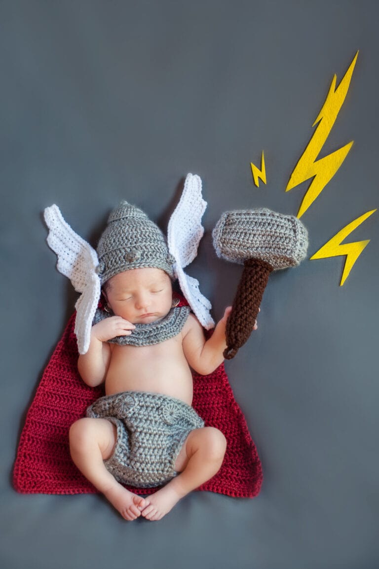 Newborn Thor Crochet Outfit – Free Pattern