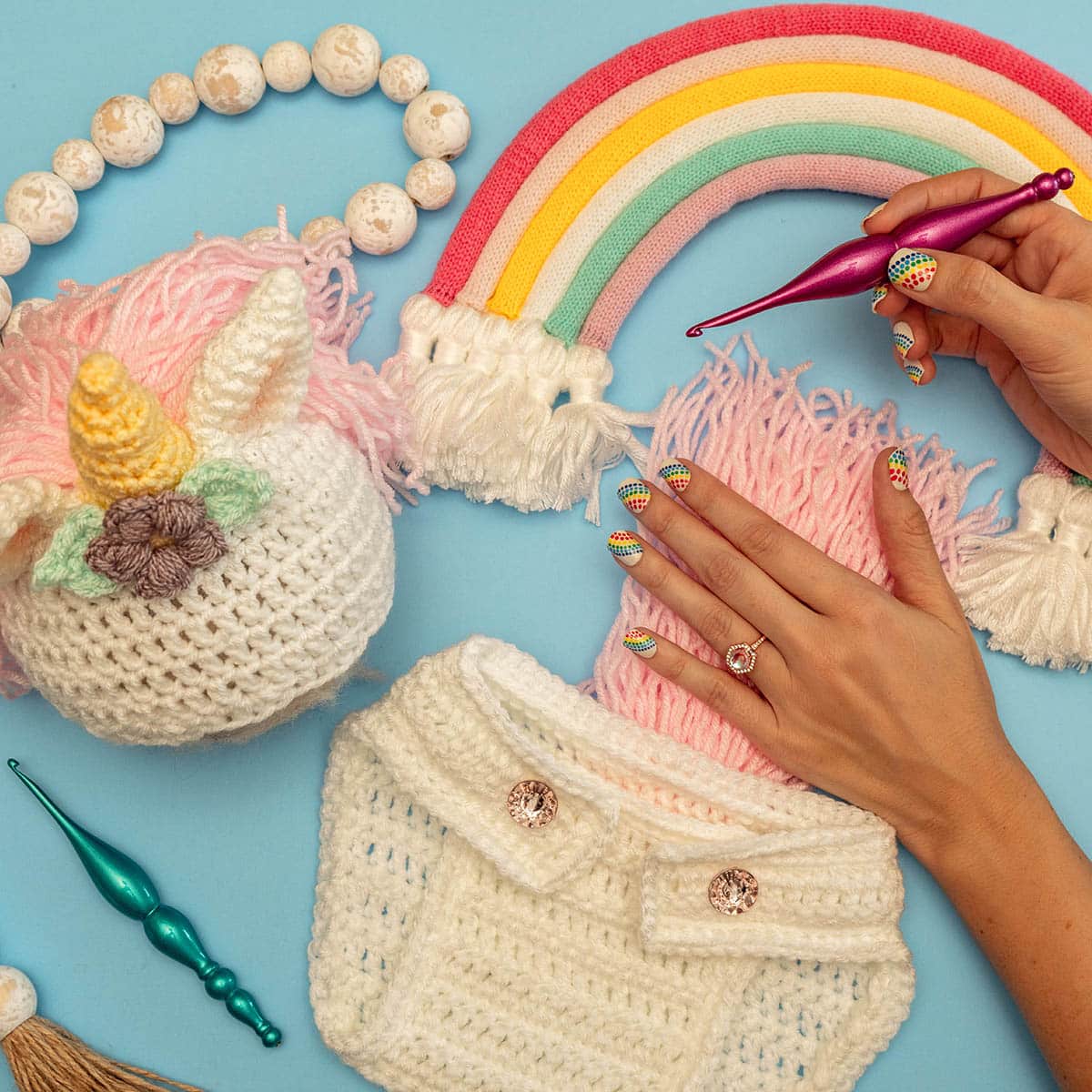 Crochet Unicorn Baby Outfit Pattern