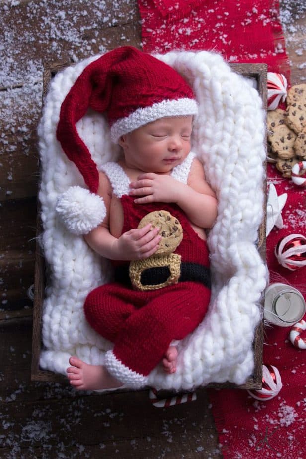 Santa Knit Overall and Hat by Briana K Designs