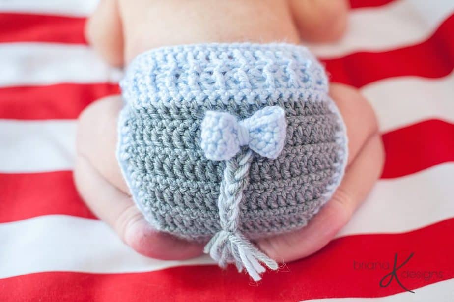 Elephant Hat and Diaper Cover by Briana K Designs