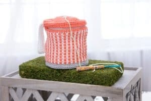 Cake Crochet Yarn Project Bag by Briana K Designs