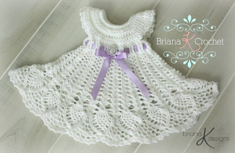 Sophia Crochet Heirloom Dress by Briana K Designs
