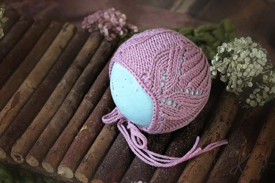 Tulip Knit Bonnet by Briana K Designs
