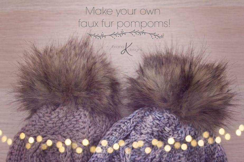 Make your own faux fur pompom