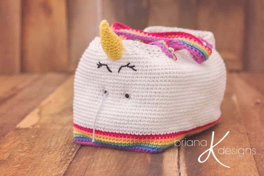 Unicorn Farts Crochet Project Bag Pattern