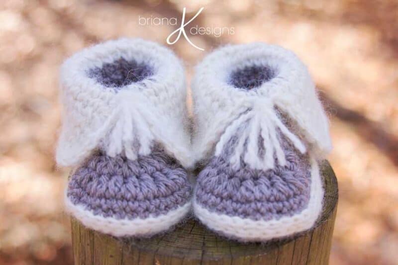 Crochet Snow Baby Boots