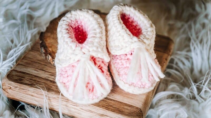 Snow Baby Boot Crochet Pattern by Briana K Designs