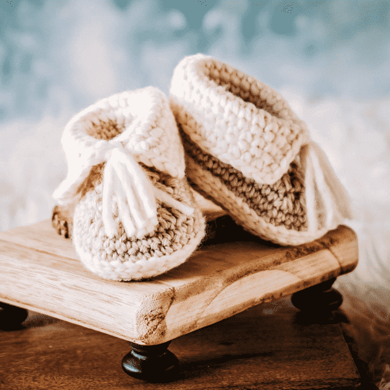 Snow Crochet Baby Boots