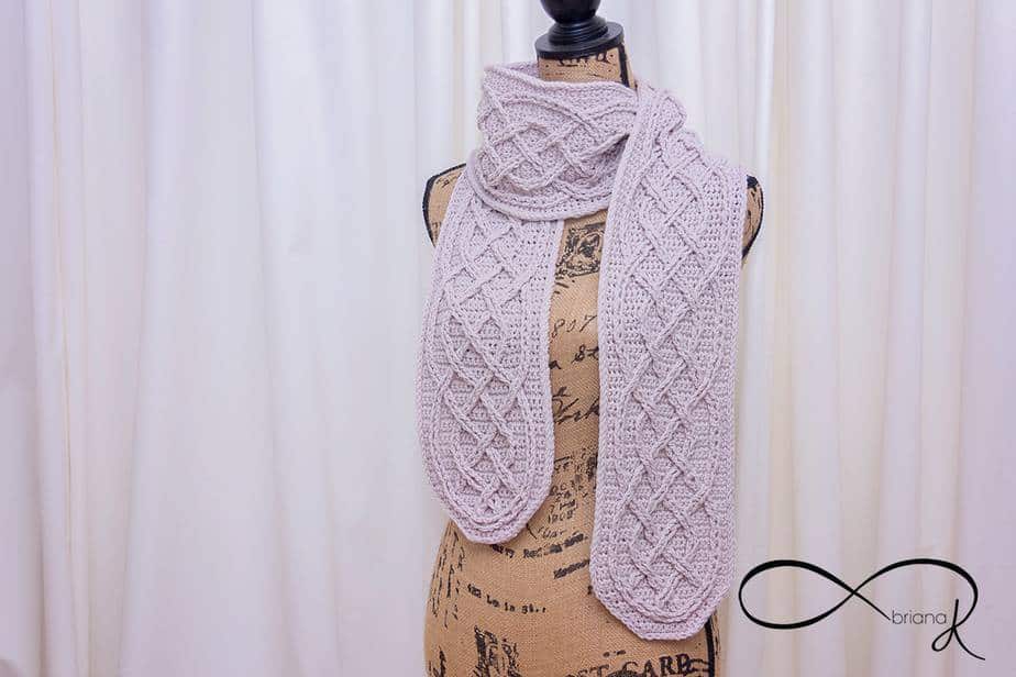 Infinity Crochet Cable Scarf