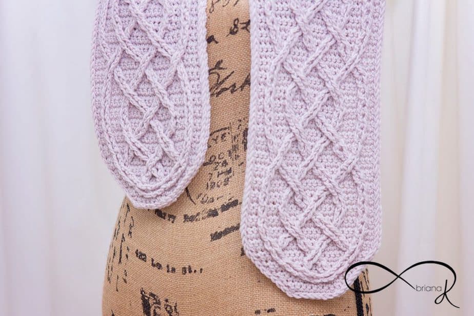 Infinity Crochet Cable Scarf