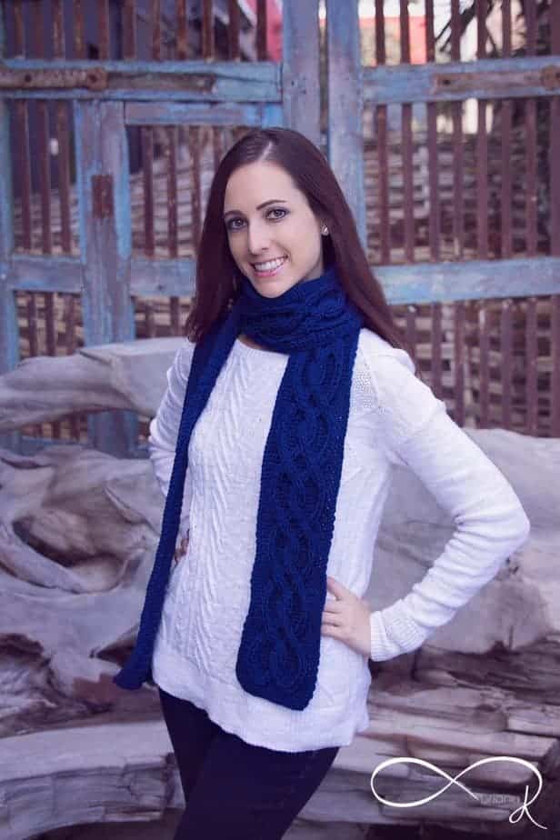 Infinity Crochet Winter Scarf