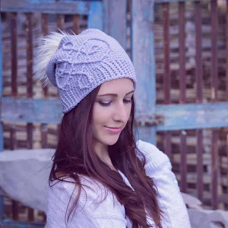 Frost Swirl Infinity Crochet Hat Pattern