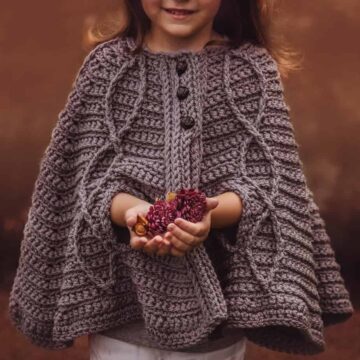 children's infinity cape jacket crochet pattern