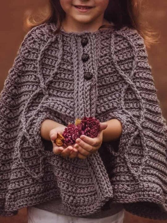 children's infinity cape jacket crochet pattern