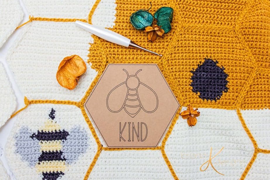 Buzzing Beehive Blanket Crochet Pattern by Briana K Designs