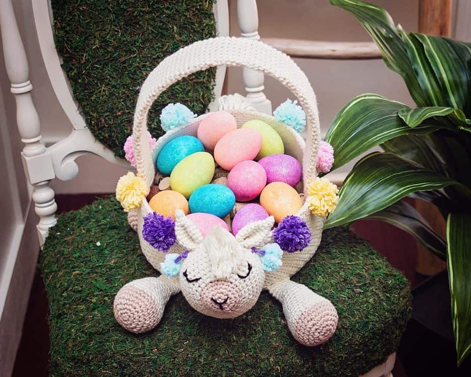 Llama Easter Basket by Briana K Designs