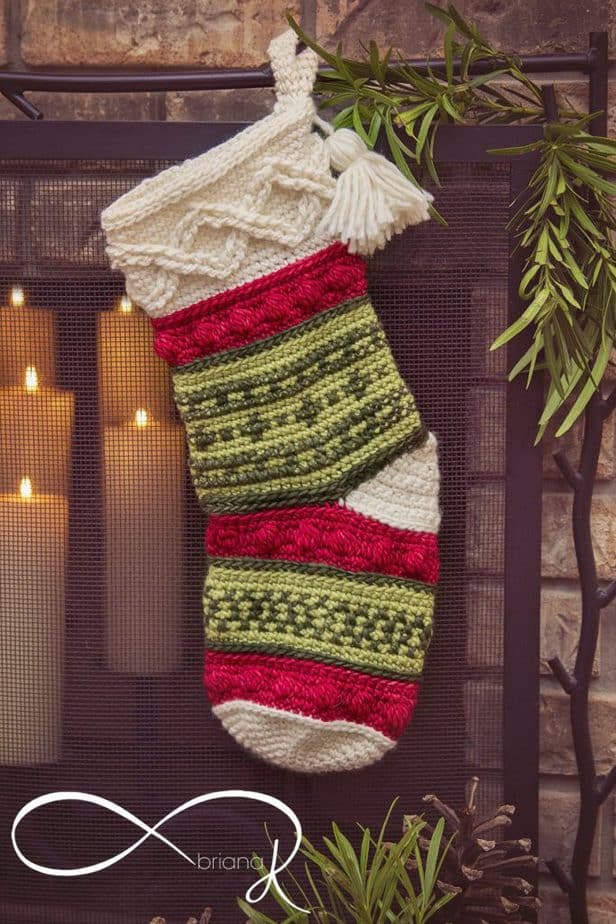 Noel Needlepoint Stocking