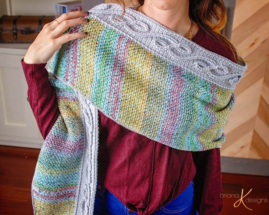 The Traveling Vine Crochet Shawl by Briana K Designs