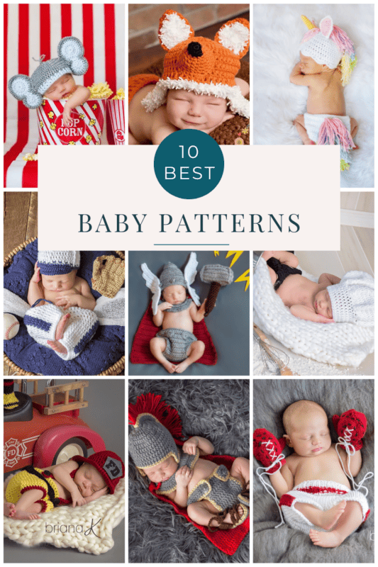 Discover the top 10 crochet baby patterns featuring adorable outfits for your little one.