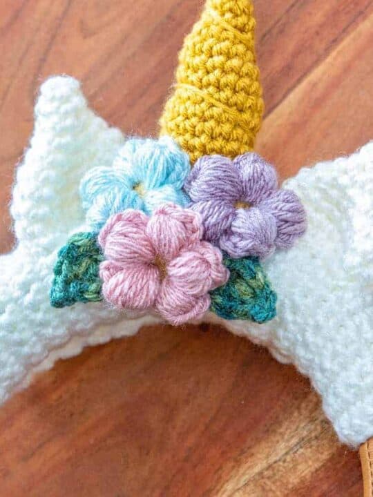 how to puff stitch crochet flower