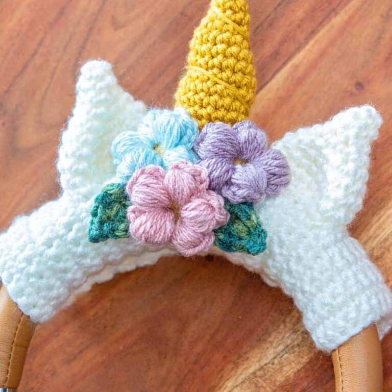 How to Crochet A Puff Flower With Video