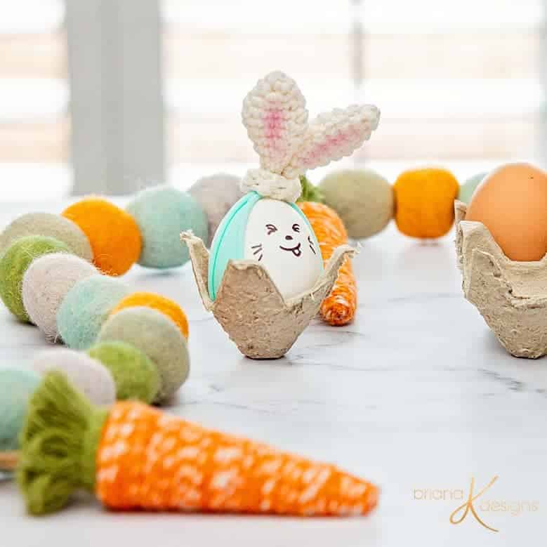 Bunny Crochet Hair Tie