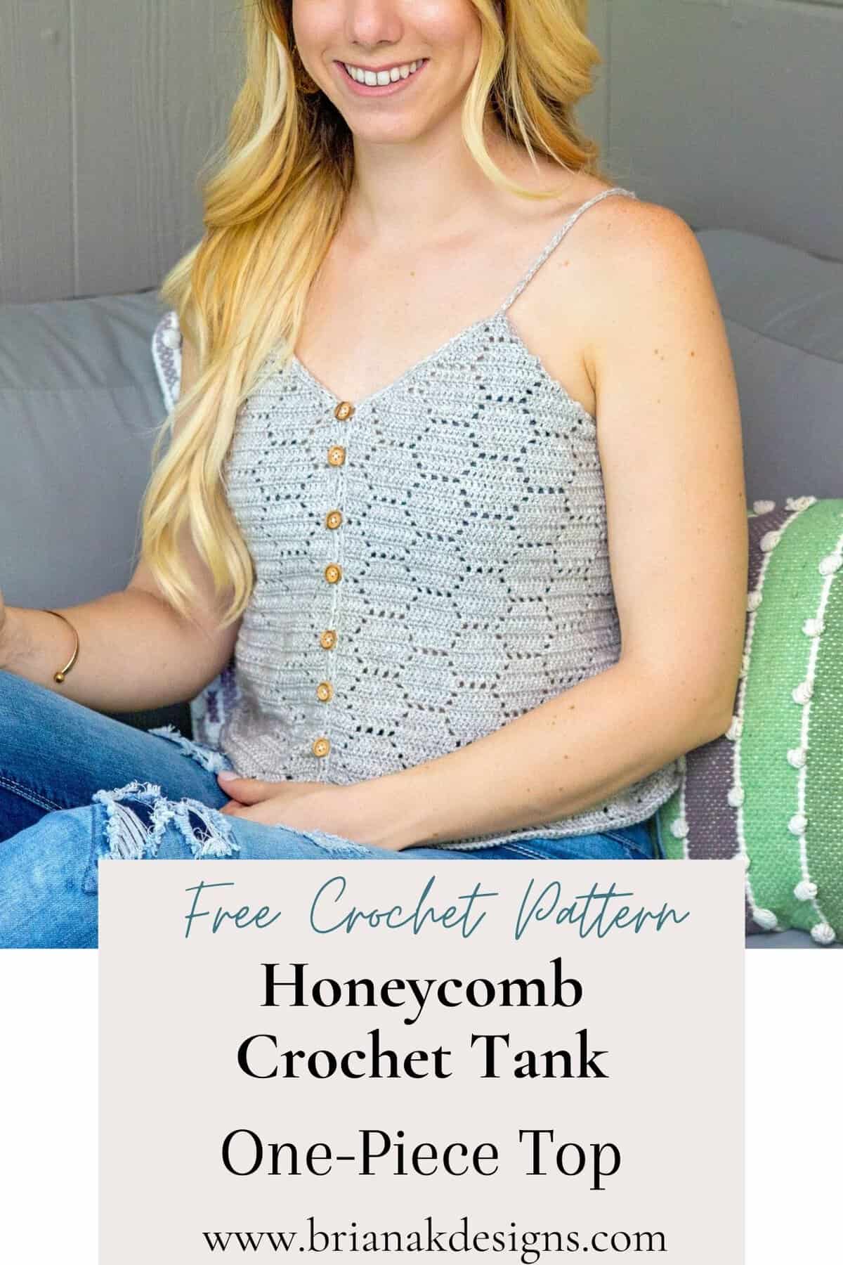 9+ Crochet Tank Top Pattern Free How to Crochet A Honeycomb Tank Top - Free Crochet Pattern