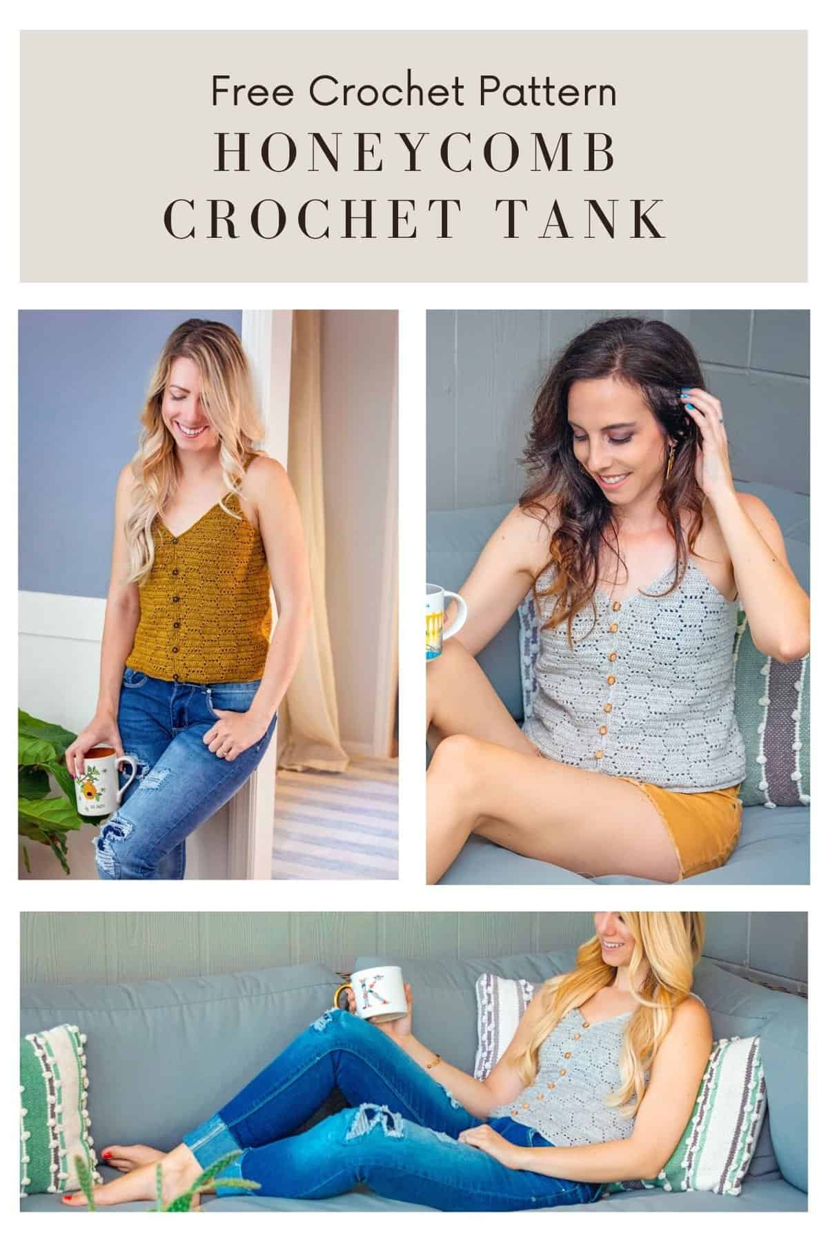 9+ Crochet Tank Top Pattern Free How to Crochet A Honeycomb Tank Top - Free Crochet Pattern