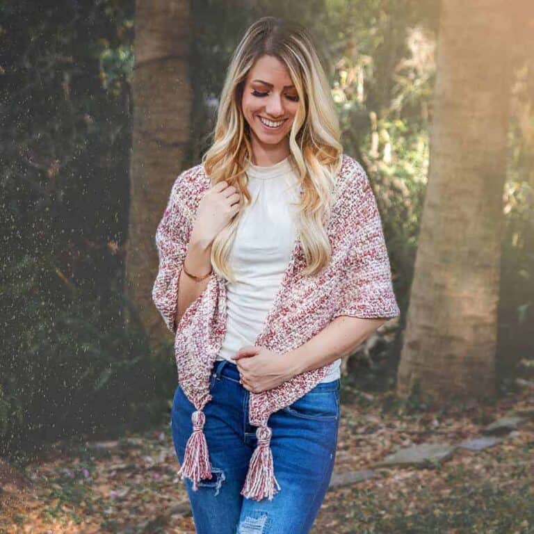 Unique Faroese Triangle Crochet Shawl Free Pattern