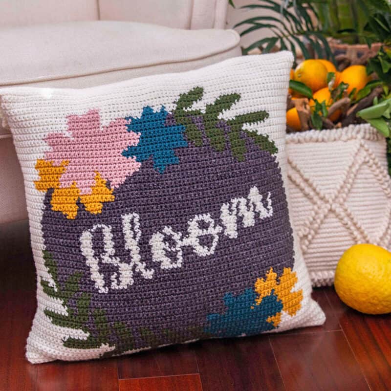 spring patterns for crochet pillows