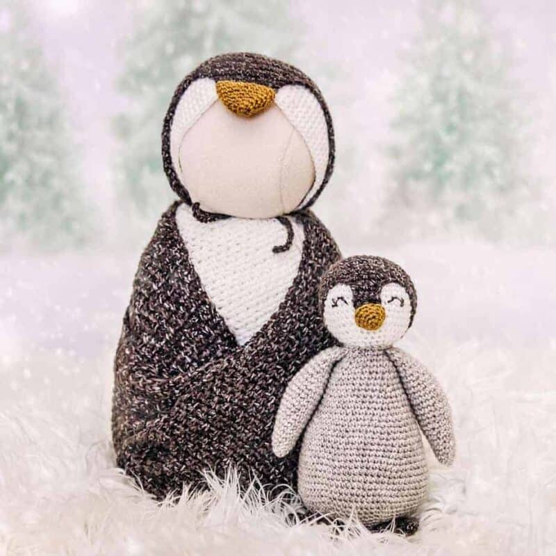 penguin crochet newborn outfit