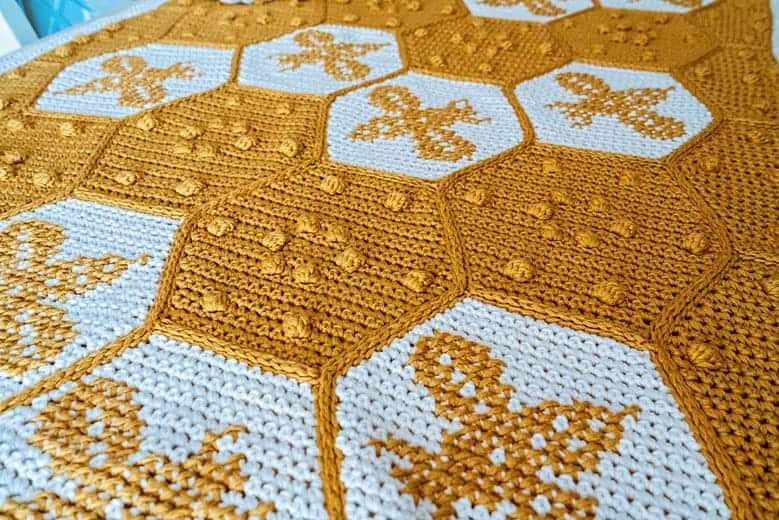 The Crochet Honey Bee Blanket Pattern - Briana K Designs