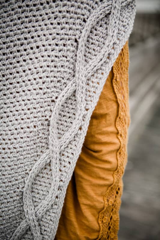 Infinity spring crochet shawl pattern