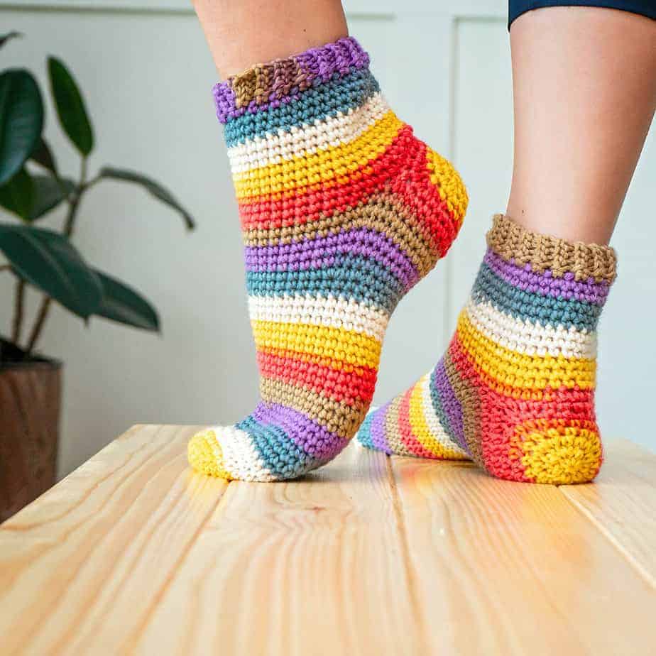 Felici Crochet Socks Free Beginner Pattern