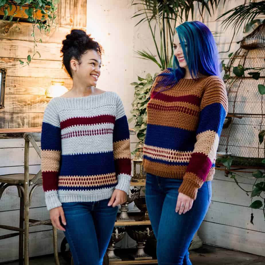 Gingersnap Crochet Pullover Sweater Pattern