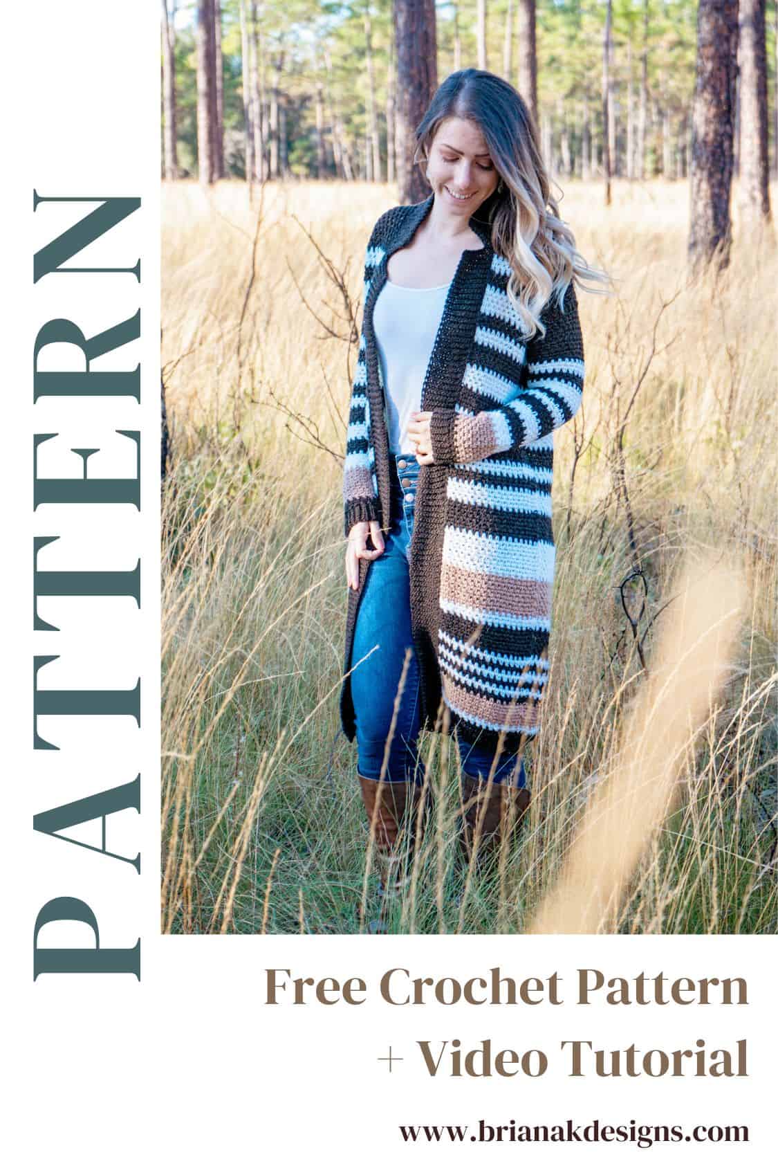 Easy Crochet Duster Pattern - Flat Construction - with Video Tutorial