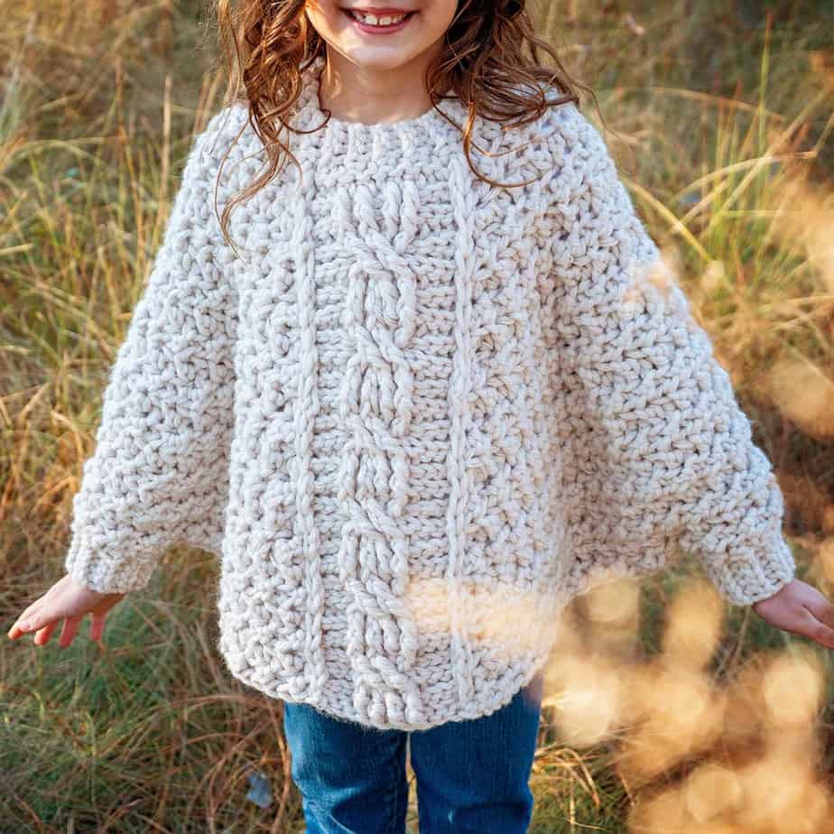 Starlette Crochet Cable Poncho Pattern