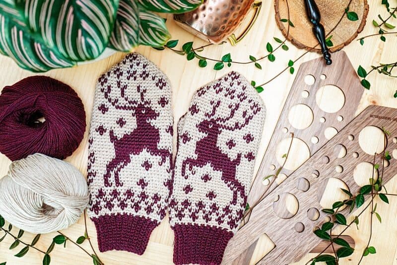 Honey Bee Fingerless Mittens Free Crochet Pattern - Briana K Designs