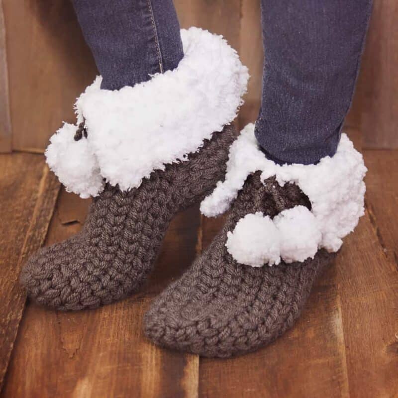 Quick and Cozy Slippers Crochet Pattern