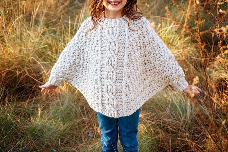 Starlette Crochet Chunk Poncho Pattern