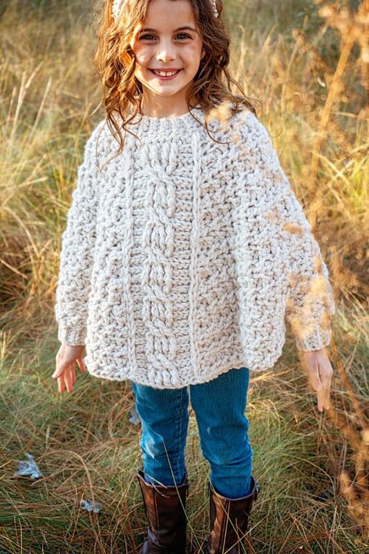 Starlette Crochet Chunk Poncho Pattern