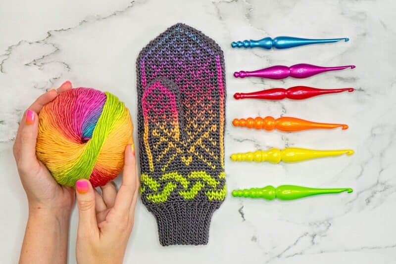 Unicorn Crochet Mitten Pattern