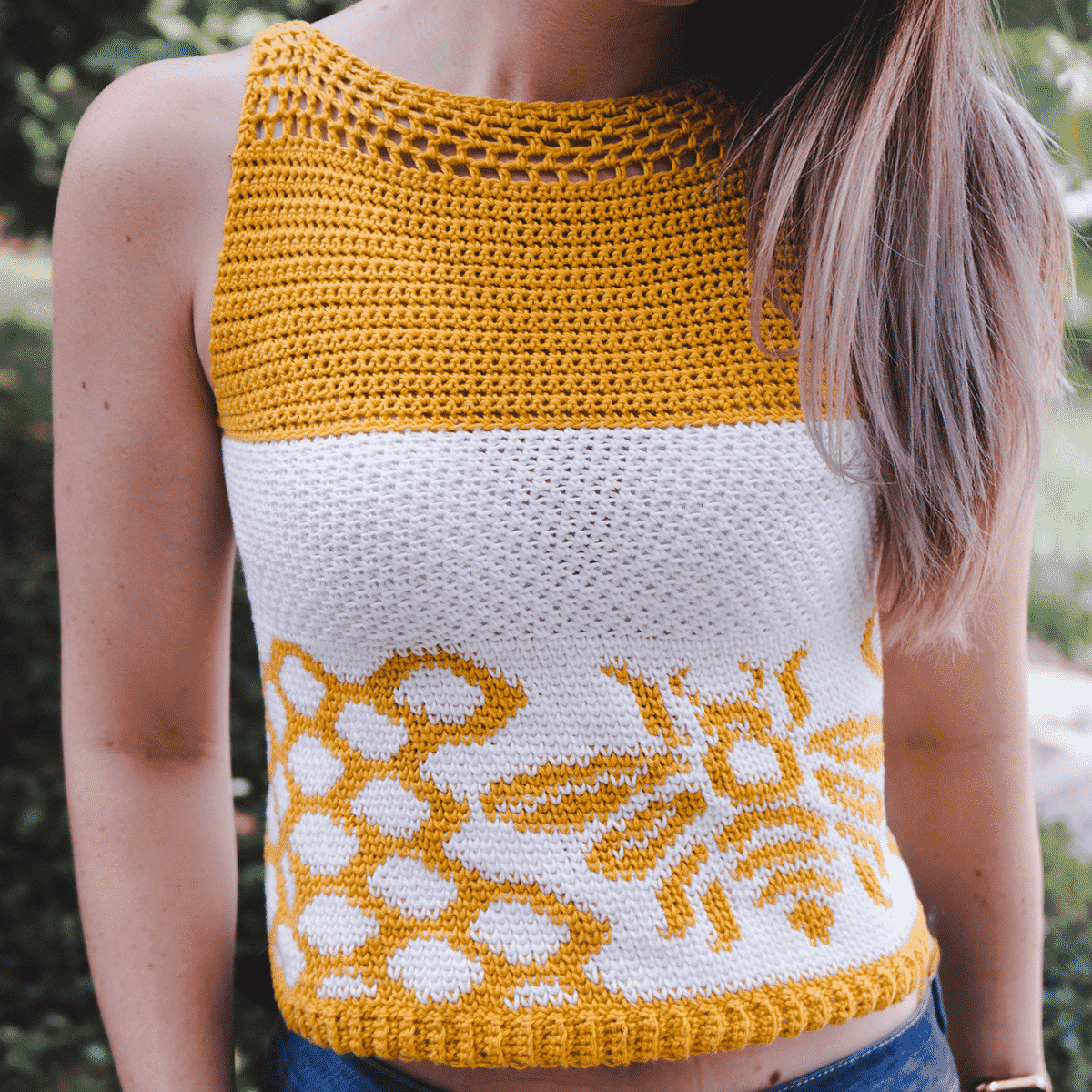 Queen Bee Crochet Tank Top Pattern