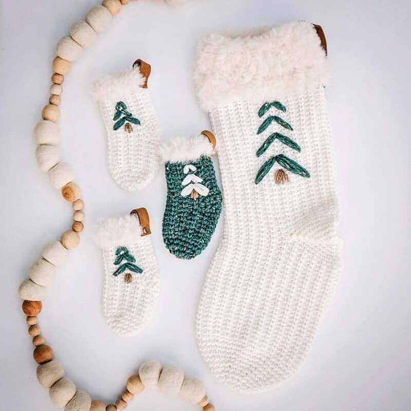 DIY Crochet Kit Christmas Stocking