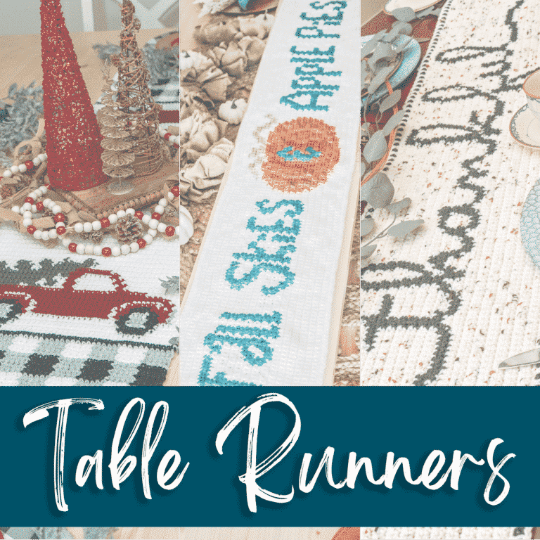 How to Crochet a Table Runner and How to Decorate with Table Runners