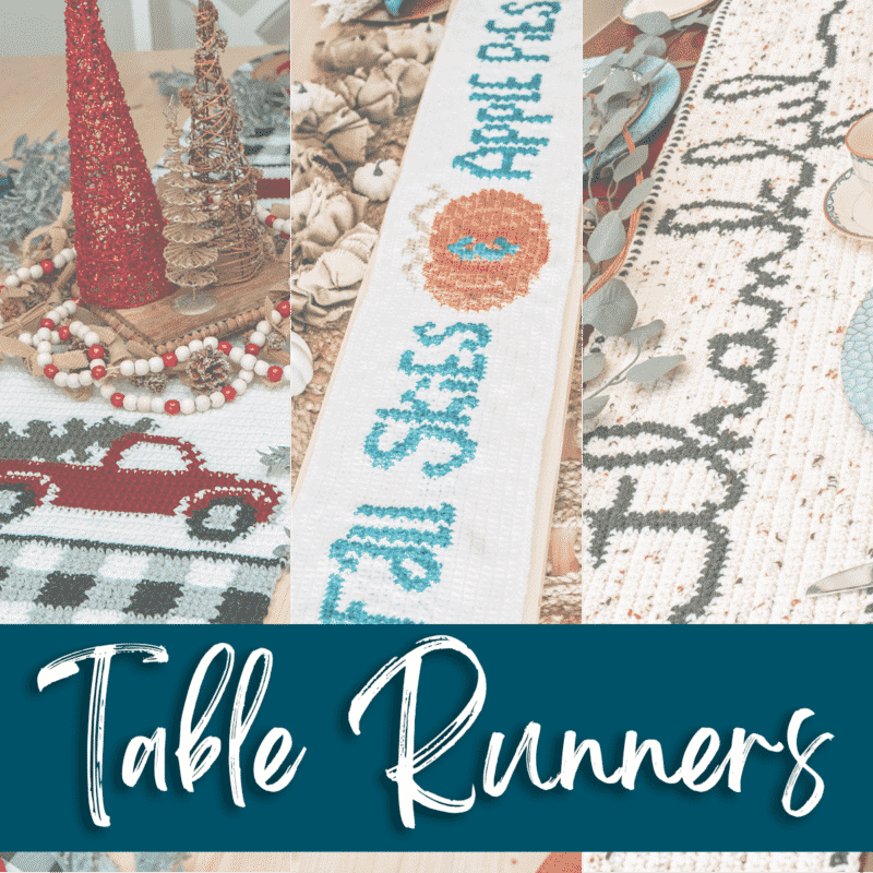 crochet table runners