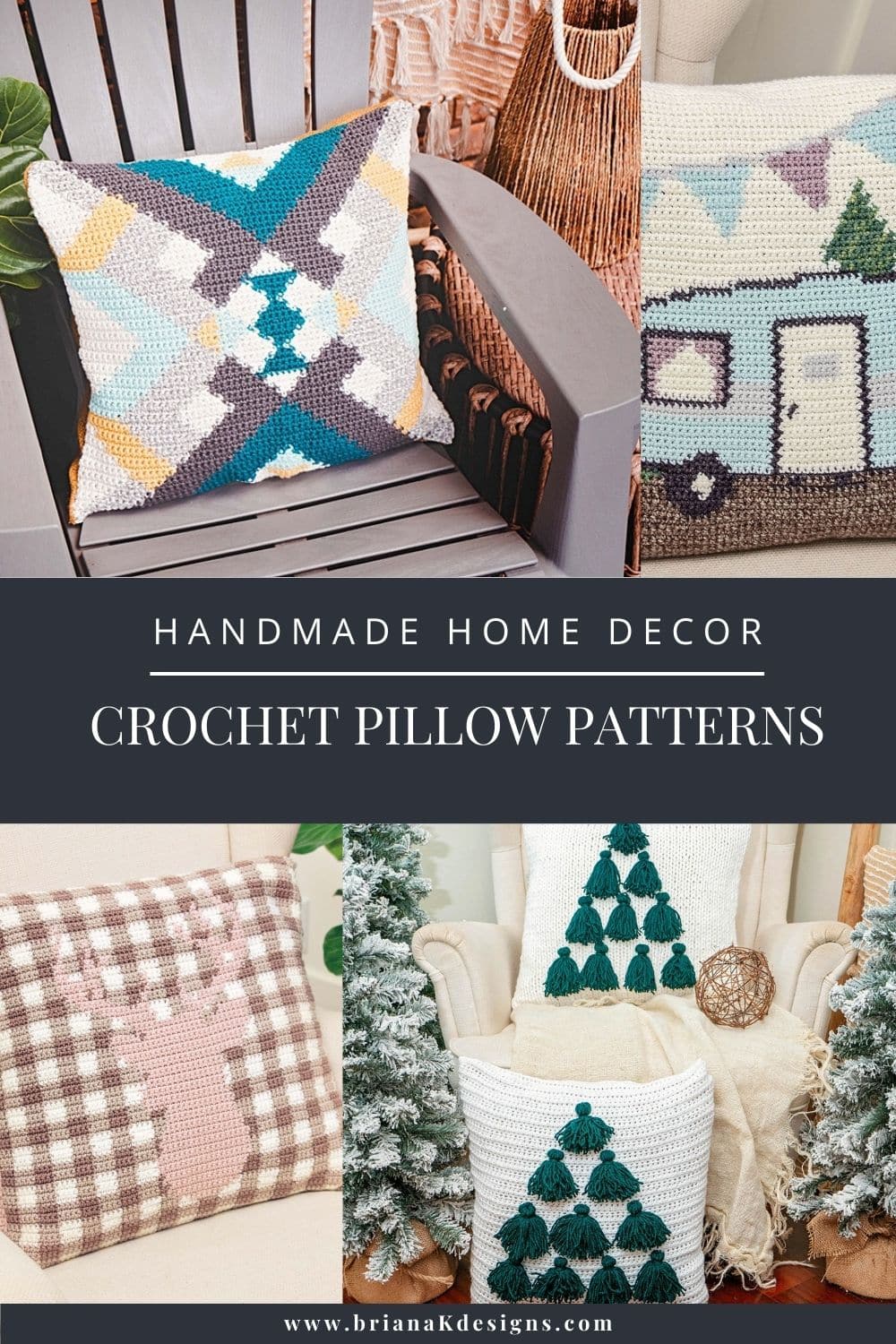 Crochet Pillow Patterns! Handmade Home Decor