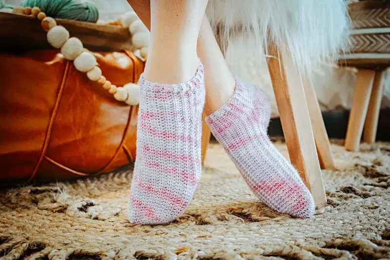 Shelling Variety elephant Simple And Best Crochet Sock - Free Pattern - Briana K Designs