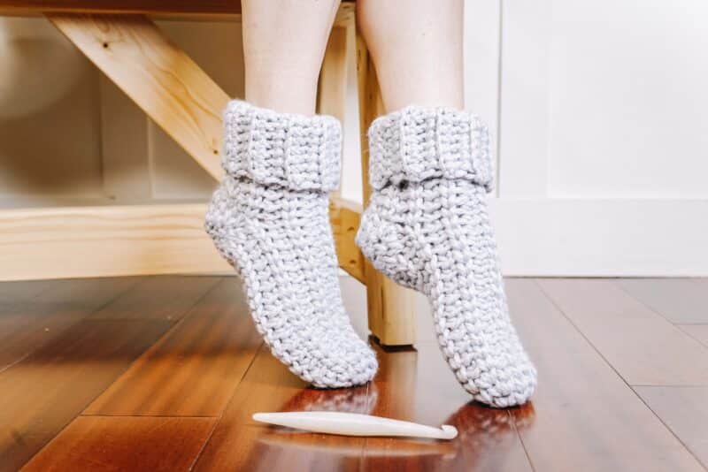 Easy Bulky Crochet Sock