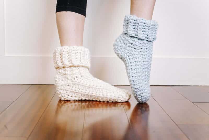 Easy Bulky Crochet Sock